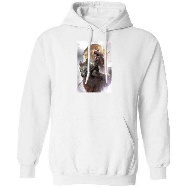 Princess Mononoke San - Princess Mononoke Watercolor Hoodie-Apparel, Hoodie, princess mononoke, Princess Mononoke San