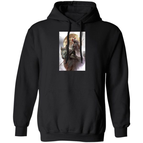 Princess Mononoke San - Princess Mononoke Watercolor Hoodie-Apparel, Hoodie, princess mononoke, Princess Mononoke San