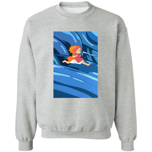 Ponya - Ponyo Upon the Sea Sweatshirt-Apparel, Ponya, ponyo, Sweatshirt