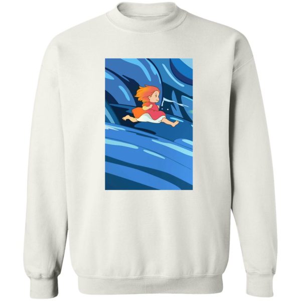 Ponya - Ponyo Upon the Sea Sweatshirt-Apparel, Ponya, ponyo, Sweatshirt