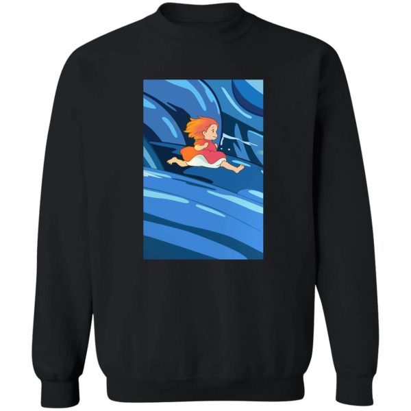 Ponya - Ponyo Upon the Sea Sweatshirt-Apparel, Ponya, ponyo, Sweatshirt