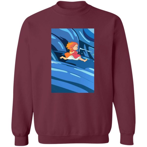 Ponya - Ponyo Upon the Sea Sweatshirt-Apparel, Ponya, ponyo, Sweatshirt