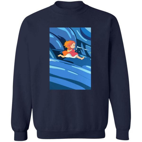 Ponya - Ponyo Upon the Sea Sweatshirt-Apparel, Ponya, ponyo, Sweatshirt