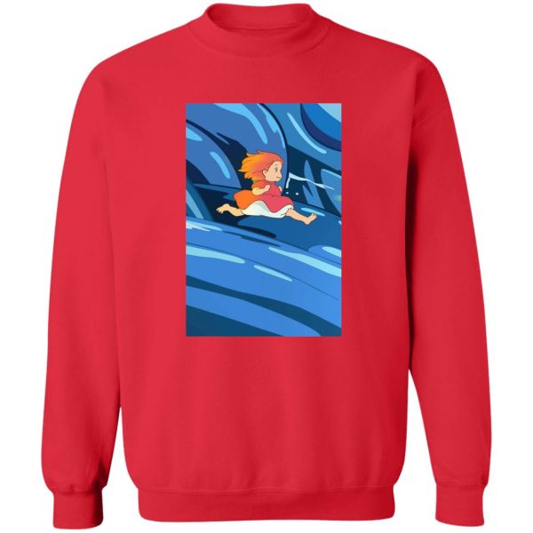 Ponya - Ponyo Upon the Sea Sweatshirt-Apparel, Ponya, ponyo, Sweatshirt