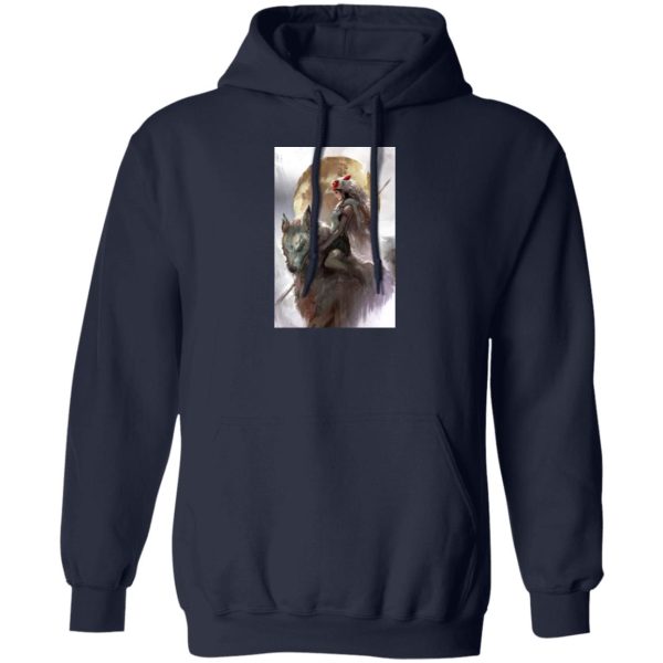 Princess Mononoke San - Princess Mononoke Watercolor Hoodie-Apparel, Hoodie, princess mononoke, Princess Mononoke San