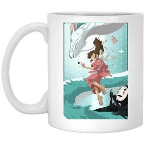 Cast Of Spirited Away - Spirited Away – Sen and Haku under Water Mug-Cast Of Spirited Away, House Decor, Mug, Spirited Away