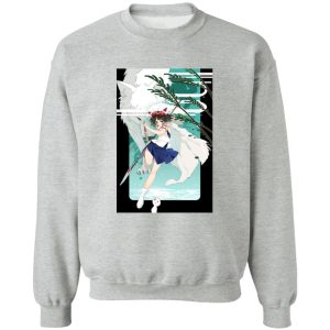 Princess Mononoke Costume - Princess Mononoke Fanart Sweatshirt-Apparel, princess mononoke, Princess Mononoke Costume, Sweatshirt