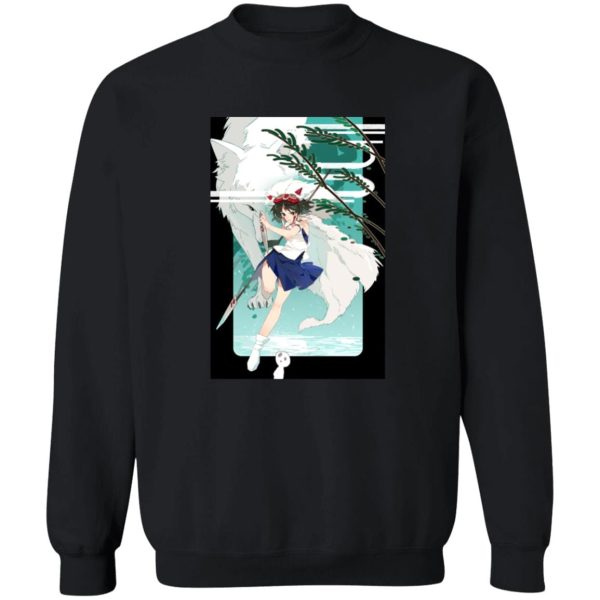 Princess Mononoke Costume - Princess Mononoke Fanart Sweatshirt-Apparel, princess mononoke, Princess Mononoke Costume, Sweatshirt