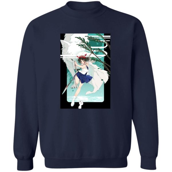 Princess Mononoke Costume - Princess Mononoke Fanart Sweatshirt-Apparel, princess mononoke, Princess Mononoke Costume, Sweatshirt