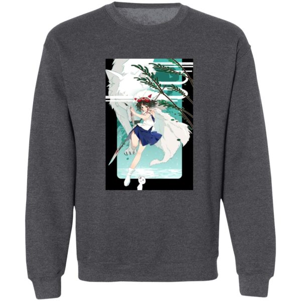 Princess Mononoke Costume - Princess Mononoke Fanart Sweatshirt-Apparel, princess mononoke, Princess Mononoke Costume, Sweatshirt