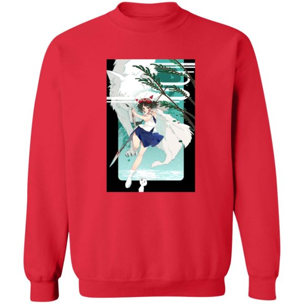 Princess Mononoke Costume - Princess Mononoke Fanart Sweatshirt-Apparel, princess mononoke, Princess Mononoke Costume, Sweatshirt