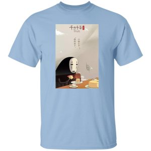 Watch Spirited Away - Spirited Away Kaonashi No face Eating cake T Shirt-Apparel, kaonashi, no face, Spirited Away, Tshirt, Watch Spirited Away