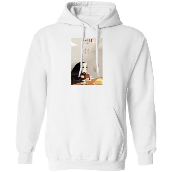 Spirited Away Characters - Spirited Away Kaonashi No face Eating cake Hoodie-Apparel, Hoodie, kaonashi, no face, Spirited Away, Spirited Away Characters