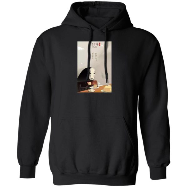 Spirited Away Characters - Spirited Away Kaonashi No face Eating cake Hoodie-Apparel, Hoodie, kaonashi, no face, Spirited Away, Spirited Away Characters