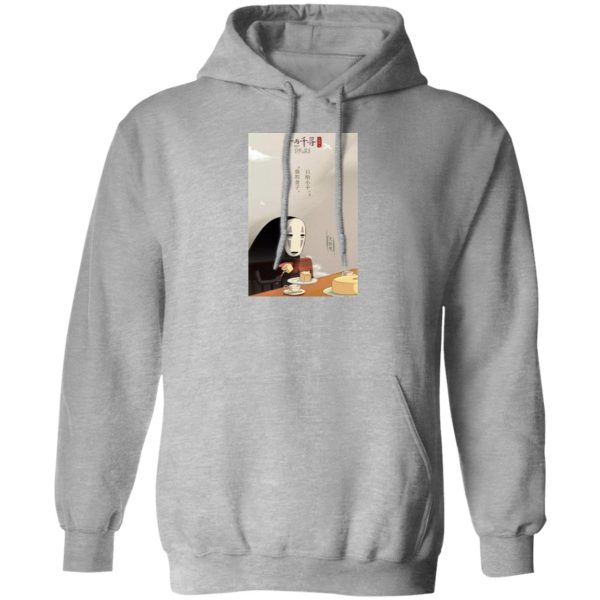 Spirited Away Characters - Spirited Away Kaonashi No face Eating cake Hoodie-Apparel, Hoodie, kaonashi, no face, Spirited Away, Spirited Away Characters