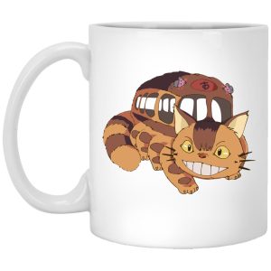 My Neighbor Totoro Characters - My Neighbor Totoro Smiling Cat Bus Mug-House Decor, Mug, My Neighbor Totoro, My Neighbor Totoro Characters