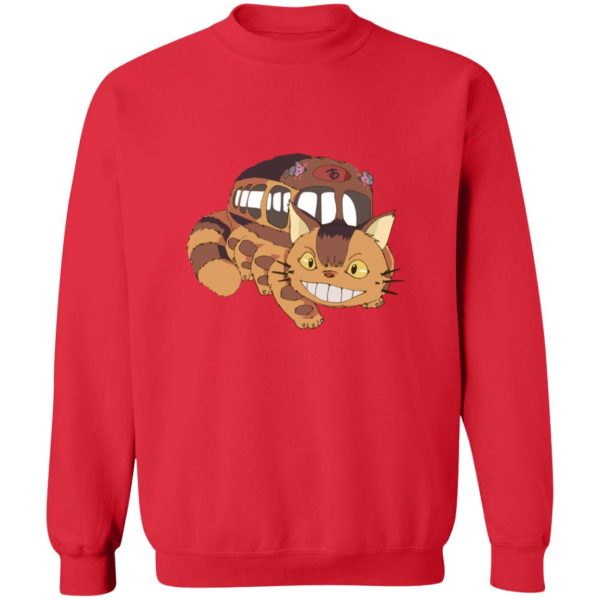 Mei My Neighbor Totoro - My Neighbor Totoro Smiling Cat Bus Sweatshirt-Apparel, Mei My Neighbor Totoro, My Neighbor Totoro, Sweatshirt