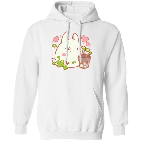 My Neighbour Totoro Cast - Mini White Totoro Hoodie-Apparel, Hoodie, My Neighbor Totoro, My Neighbour Totoro Cast