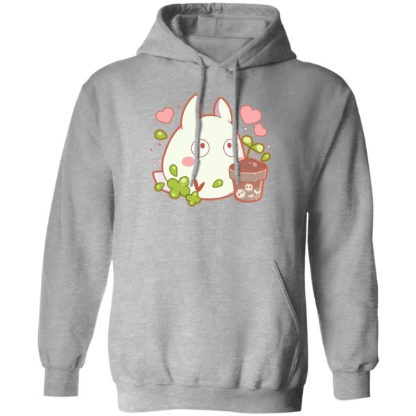 My Neighbour Totoro Cast - Mini White Totoro Hoodie-Apparel, Hoodie, My Neighbor Totoro, My Neighbour Totoro Cast