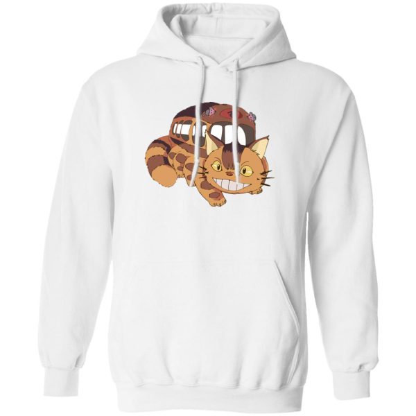 My Neighbor Totoro Film Series - My Neighbor Totoro Smiling Cat Bus Hoodie-Apparel, Hoodie, My Neighbor Totoro, My Neighbor Totoro Film Series