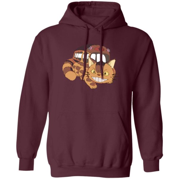 My Neighbor Totoro Film Series - My Neighbor Totoro Smiling Cat Bus Hoodie-Apparel, Hoodie, My Neighbor Totoro, My Neighbor Totoro Film Series