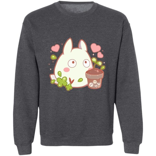 My Neighbor Totoro Poster - Mini White Totoro Sweatshirt-Apparel, My Neighbor Totoro, My Neighbor Totoro Poster, Sweatshirt