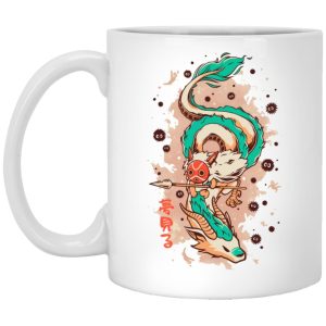 Princess Mononoke Film - Princess Mononoke on the Dragon Mug-House Decor, Mug, princess mononoke, Princess Mononoke Film