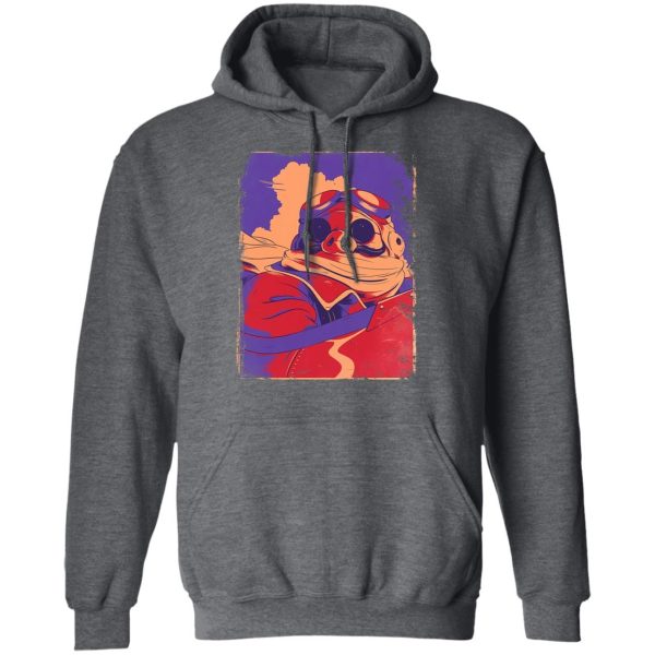 Porco Rosso Retro Hoodie-Apparel, Hoodie, porco rosso