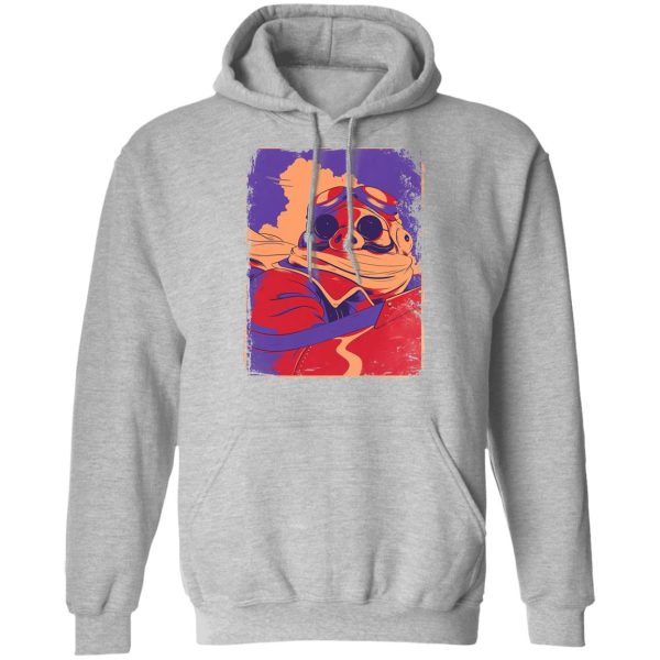 Porco Rosso Retro Hoodie-Apparel, Hoodie, porco rosso