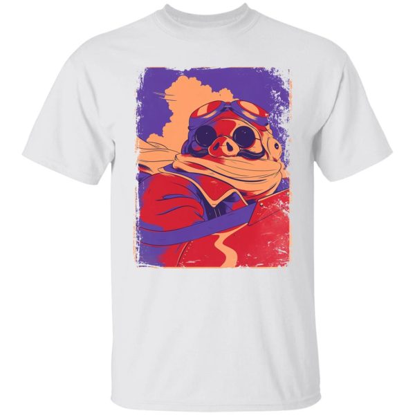 Porco Rosso Retro T Shirt-Apparel, porco rosso, Tshirt