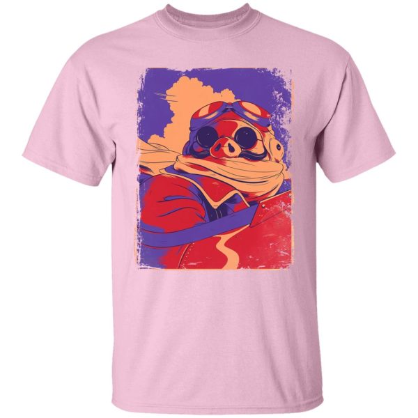 Porco Rosso Retro T Shirt-Apparel, porco rosso, Tshirt