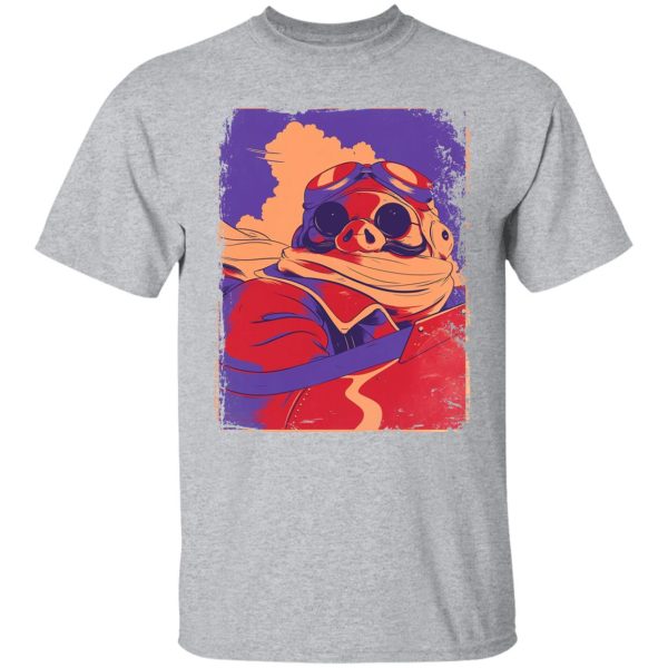 Porco Rosso Retro T Shirt-Apparel, porco rosso, Tshirt