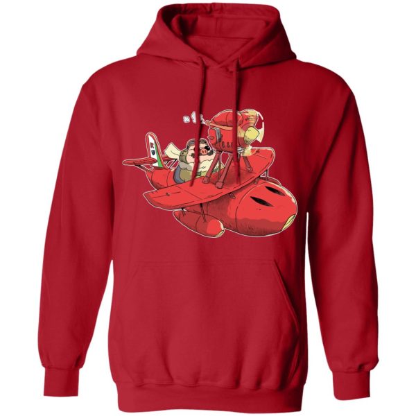 Porco Rosso Chibi Hoodie-Apparel, Hoodie, porco rosso