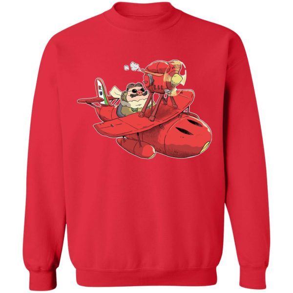 Porco Rosso Chibi Sweatshirt-Apparel, porco rosso, Sweatshirt