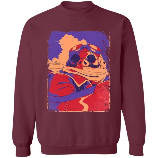 Porco Rosso Retro Sweatshirt-Apparel, porco rosso, Sweatshirt