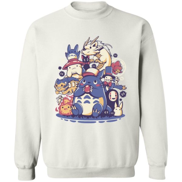 Japanese Totoro Plush - Totoro and Friends Sweatshirt-Apparel, Japanese Totoro Plush, My Neighbor Totoro, Sweatshirt