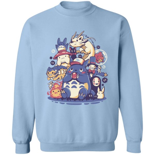 Japanese Totoro Plush - Totoro and Friends Sweatshirt-Apparel, Japanese Totoro Plush, My Neighbor Totoro, Sweatshirt