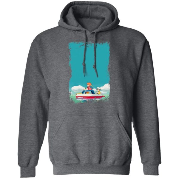 Ponyo Cast - Ponyo and Sosuke on Boat Hoodie-Apparel, Hoodie, ponyo, Ponyo Cast