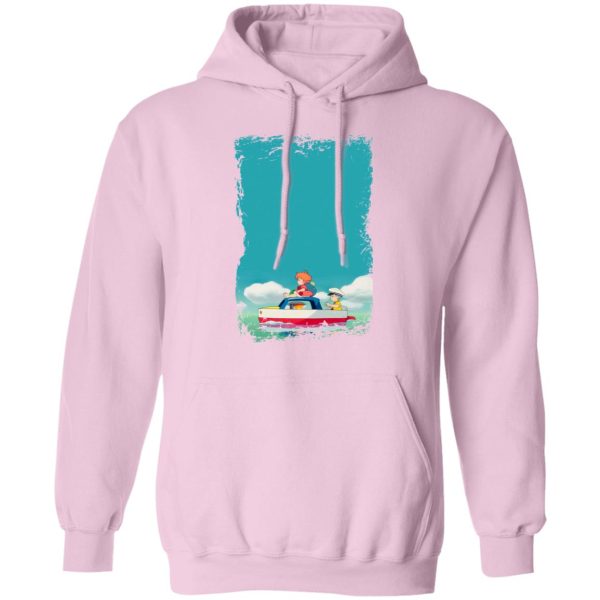 Ponyo Cast - Ponyo and Sosuke on Boat Hoodie-Apparel, Hoodie, ponyo, Ponyo Cast