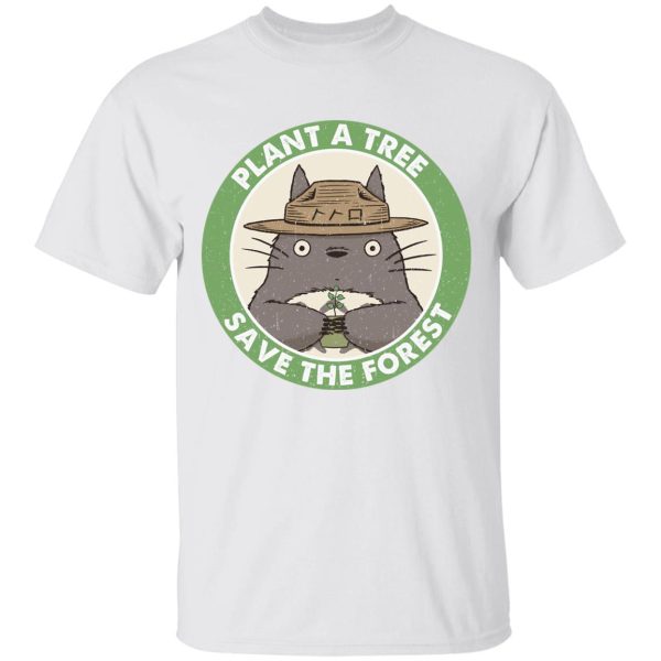 Totoro Cartoon Movie - My Neighbor Totoro – Plant a Tree Save the Forest T Shirt-Apparel, My Neighbor Totoro, Totoro Cartoon Movie, Tshirt