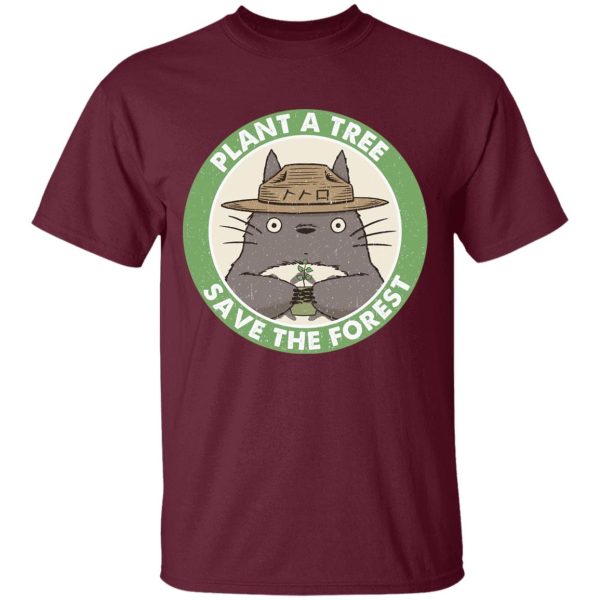 Totoro Cartoon Movie - My Neighbor Totoro – Plant a Tree Save the Forest T Shirt-Apparel, My Neighbor Totoro, Totoro Cartoon Movie, Tshirt