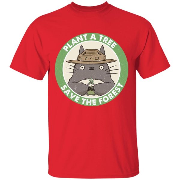 Totoro Cartoon Movie - My Neighbor Totoro – Plant a Tree Save the Forest T Shirt-Apparel, My Neighbor Totoro, Totoro Cartoon Movie, Tshirt