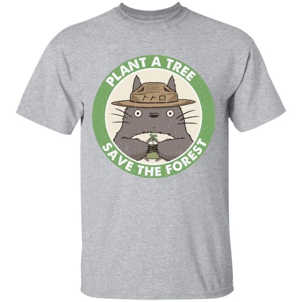 Totoro Cartoon Movie - My Neighbor Totoro – Plant a Tree Save the Forest T Shirt-Apparel, My Neighbor Totoro, Totoro Cartoon Movie, Tshirt