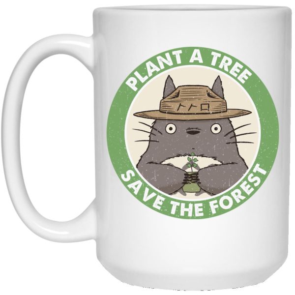 Totoro Plush Toy - My Neighbor Totoro – Plant a Tree Save the Forest Mug-House Decor, Mug, My Neighbor Totoro, Totoro Plush Toy