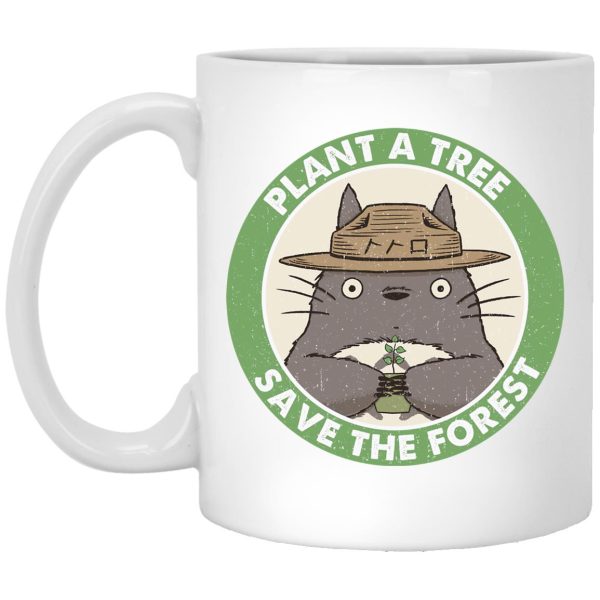 Totoro Plush Toy - My Neighbor Totoro – Plant a Tree Save the Forest Mug-House Decor, Mug, My Neighbor Totoro, Totoro Plush Toy