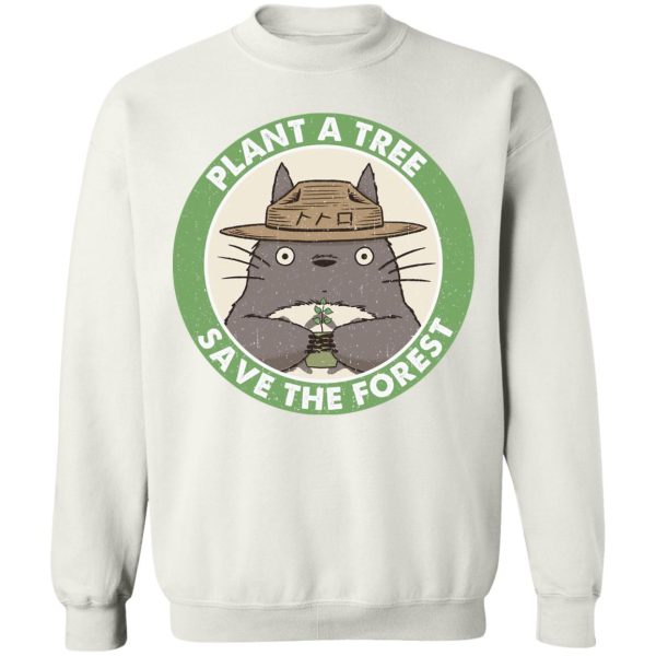 Totoro Japanese Restaurant - My Neighbor Totoro – Plant a Tree Save the Forest Sweatshirt-Apparel, My Neighbor Totoro, Sweatshirt, Totoro Japanese Restaurant