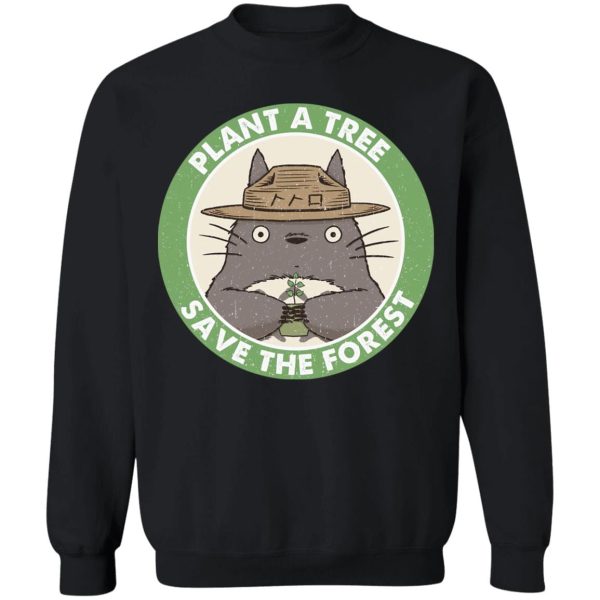 Totoro Japanese Restaurant - My Neighbor Totoro – Plant a Tree Save the Forest Sweatshirt-Apparel, My Neighbor Totoro, Sweatshirt, Totoro Japanese Restaurant