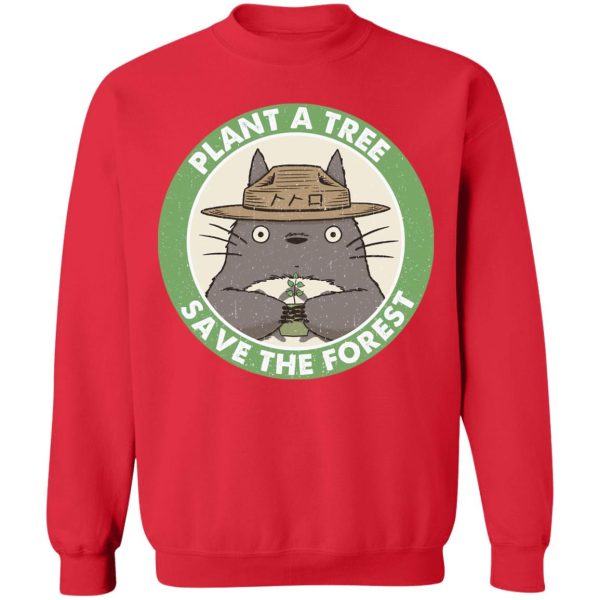 Totoro Japanese Restaurant - My Neighbor Totoro – Plant a Tree Save the Forest Sweatshirt-Apparel, My Neighbor Totoro, Sweatshirt, Totoro Japanese Restaurant