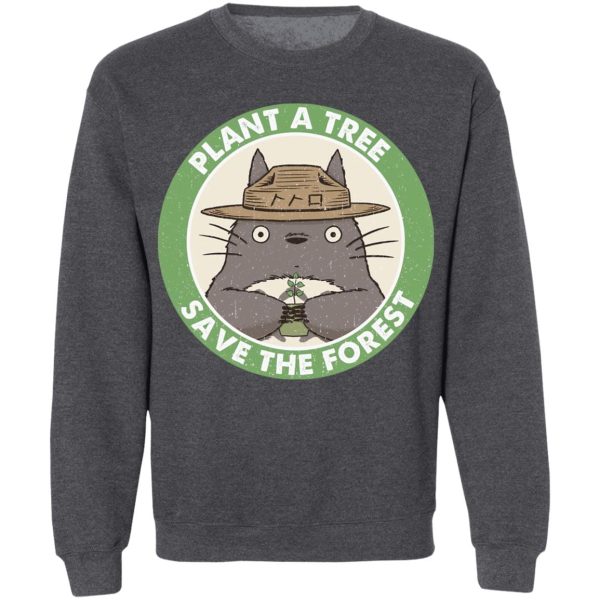 Totoro Japanese Restaurant - My Neighbor Totoro – Plant a Tree Save the Forest Sweatshirt-Apparel, My Neighbor Totoro, Sweatshirt, Totoro Japanese Restaurant