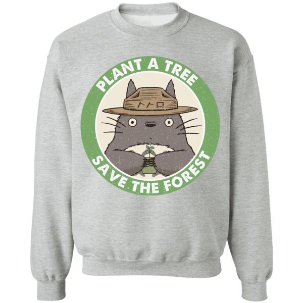 Totoro Japanese Restaurant - My Neighbor Totoro – Plant a Tree Save the Forest Sweatshirt-Apparel, My Neighbor Totoro, Sweatshirt, Totoro Japanese Restaurant